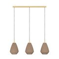 Eglo Caprarola langbordspendel sand/børstet messing L90 x H110 cm